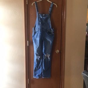 Denim overalls
